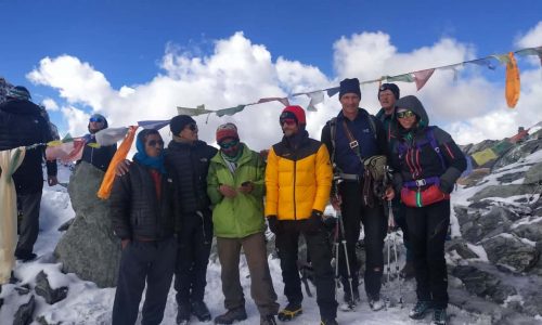 Nepal: Everest-Gebiet: Über Cho La und Gokyo Ri zum Everest Base Camp. Am Cho La angekommen