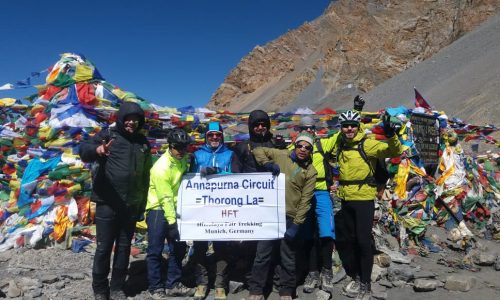 Nepal: Mit dem Mountainbike rund um die Annapurna (T903): geschafft! Angekommen am Thorong La