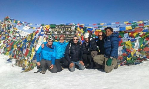 Annapurna Runde/Annapurna Circuit, HFT-Gruppe am Thorong La