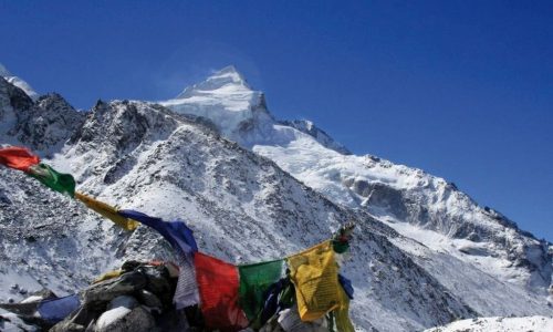 Sikkim: Kanchenjunga Panorama Trek;, auf der Passhöhe des Goecha La