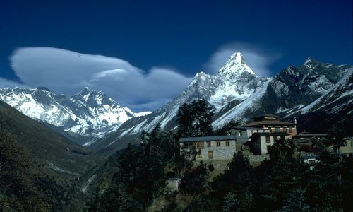 Kloster Tengboche | Panorama mit Ama Dablam