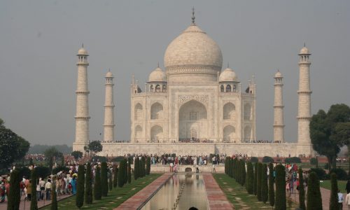 Indien, Agra: Blick aufs Taj Mahal