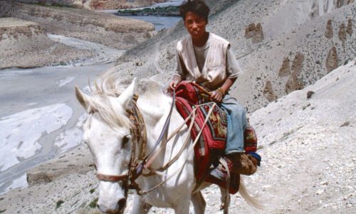 Reiter in Upper Mustang | Khali Ghandaki Schlucht | Nepal