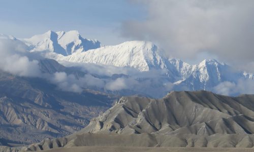 Nepal | Upper Mustang Trekking | Blick von Norden auf die Himalaya Hauptkette