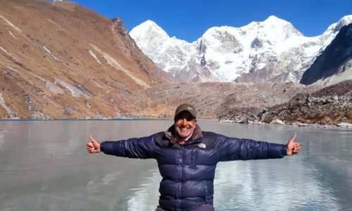 Nepal | Trek durch Rolwaling | Der Tsho Rolpa ist zugefroren (Anfang Nov. 2022)